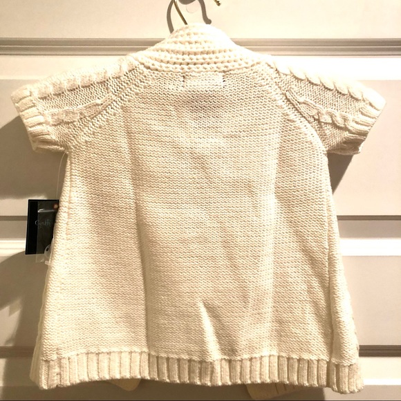 ✨HP✨NWT Cynthia Rowley girl’s sweater, 18 months, white, adorable! - Picture 6 of 12